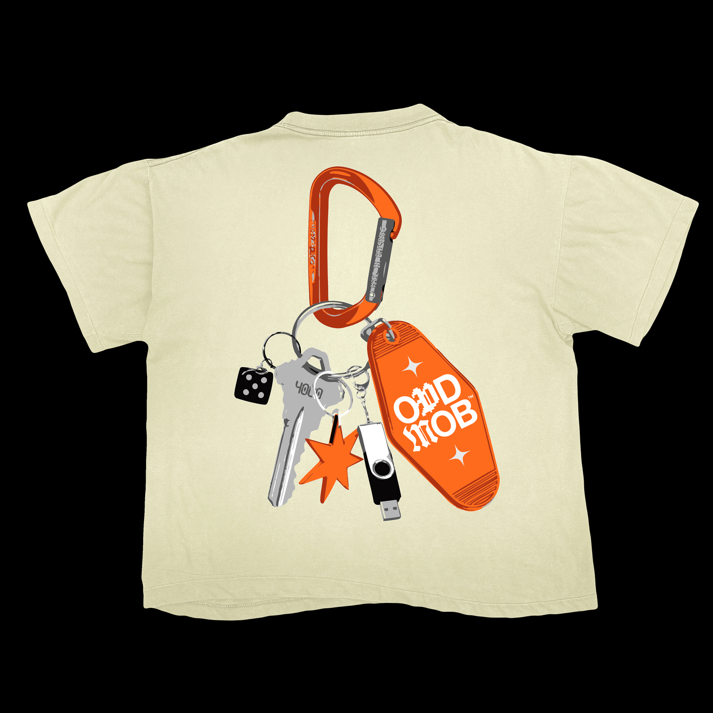 Odd Mob “Carabiner” T-Shirt - Cream